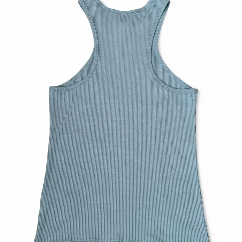 H&M Racerback Ribbed Tank Top Size M - Picture 3 of 5